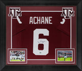 Texas A&M De'Von Achane Authentic Signed Maroon Pro Style Framed Jersey BAS Wit