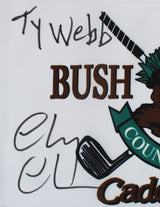 Chevy Chase Caddyshack "Ty Webb" Signed Bushwood Country Club Flag BAS #WZ76673