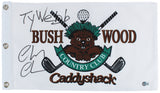 Chevy Chase Caddyshack "Ty Webb" Signed Bushwood Country Club Flag BAS #WZ76672