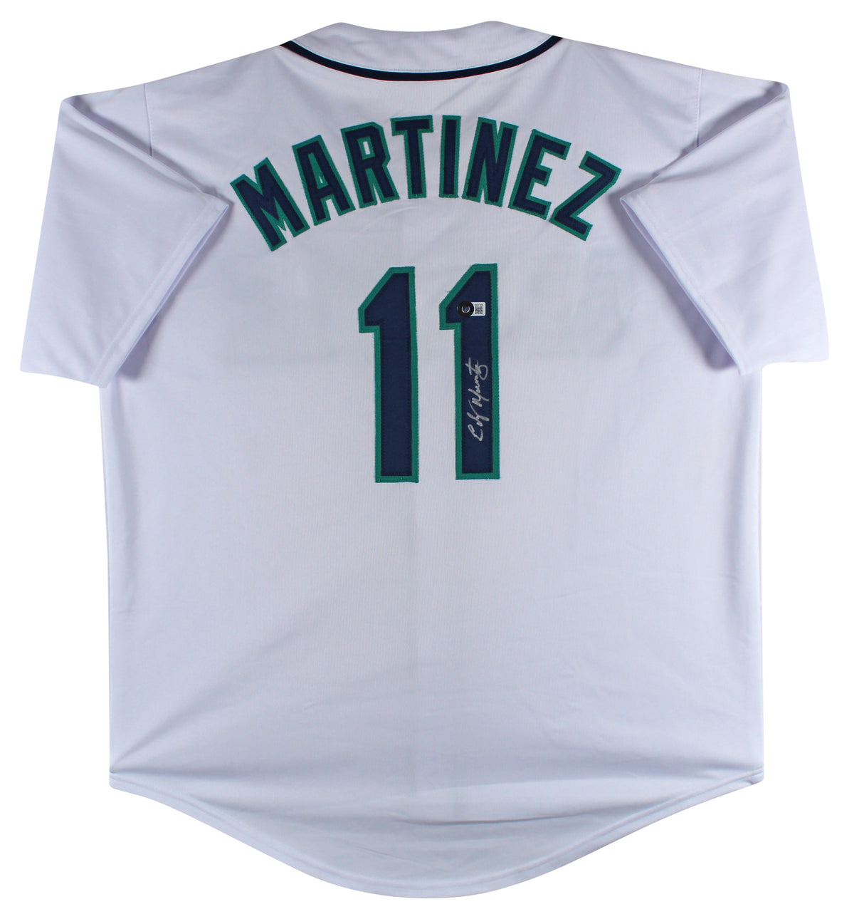 Edgar Martinez Authentic Signed White Pro Style Jersey Autographed BAS