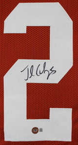 Texas Jamaal Charles Authentic Signed Burnt Orange Pro Style Jersey BAS Witness