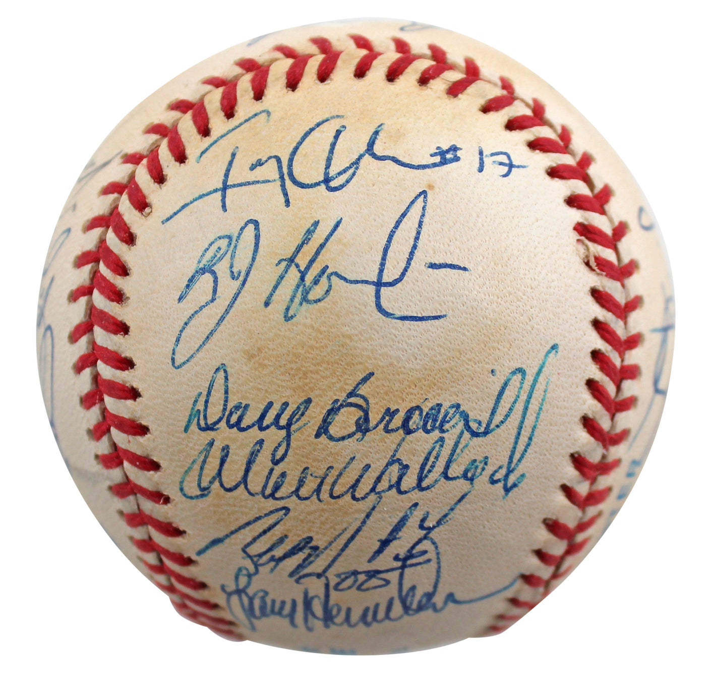 1997 Tigers (23) Herndon, Bell, Easley +20 Signed Oal Baseball BAS #AA03199