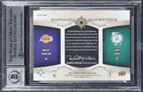 Magic Johnson & Larry Bird Signed 2007 UCM Gold #JB #11/50 Card Auto 10 BAS Slab