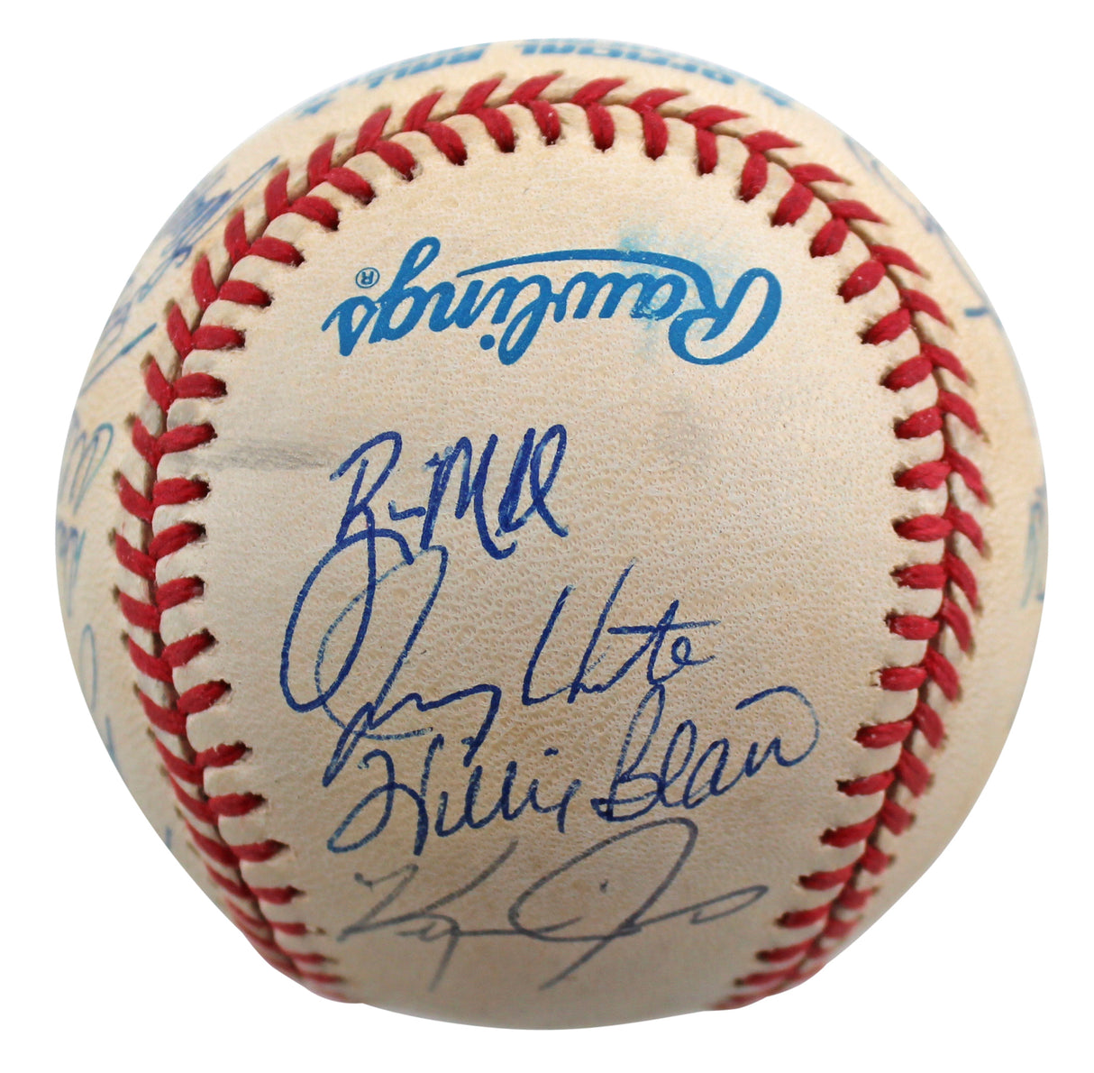 1997 Tigers (23) Herndon, Bell, Easley +20 Signed Oal Baseball BAS #AA03199