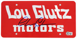 Chevy Chase Vacation Authentic Signed Lou Glutz Motors License Plate BAS Witness