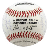 1992 (26) Phillies Fregosi, Podres & Hollins Signed Oal Baseball BAS #AA03194