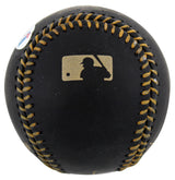 Indians Shane Bieber "2x Insc" Authentic Signed Black Oml Baseball BAS Witnessed