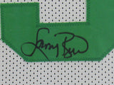 Larry Bird Signed Framed Celtics Jersey Beckett Holo