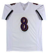 Lamar Jackson Authentic Signed White Pro Style Jersey Autographed JSA
