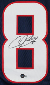 Andre Johnson Authentic Signed Navy Blue Pro Style Jersey BAS Witnessed