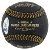 Indians Shane Bieber "2x Insc" Authentic Signed Black Oml Baseball BAS Witnessed