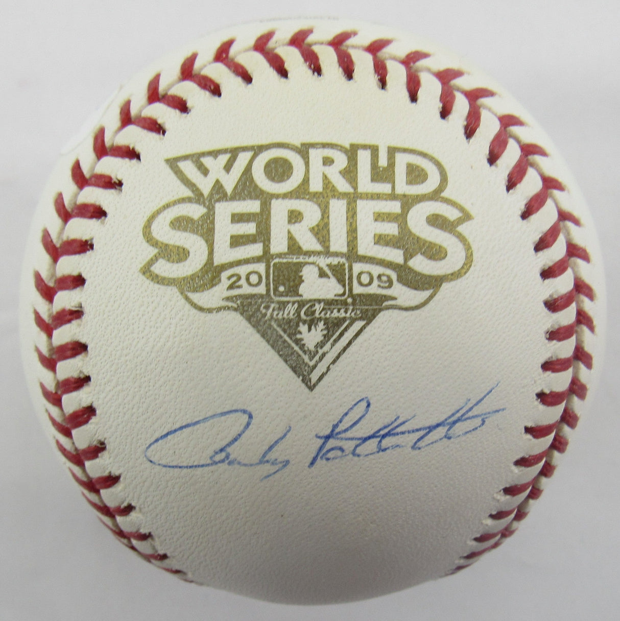 Andy Pettitte Signed Auto Rawlings 2009 World Series Baseball JSA CD18114