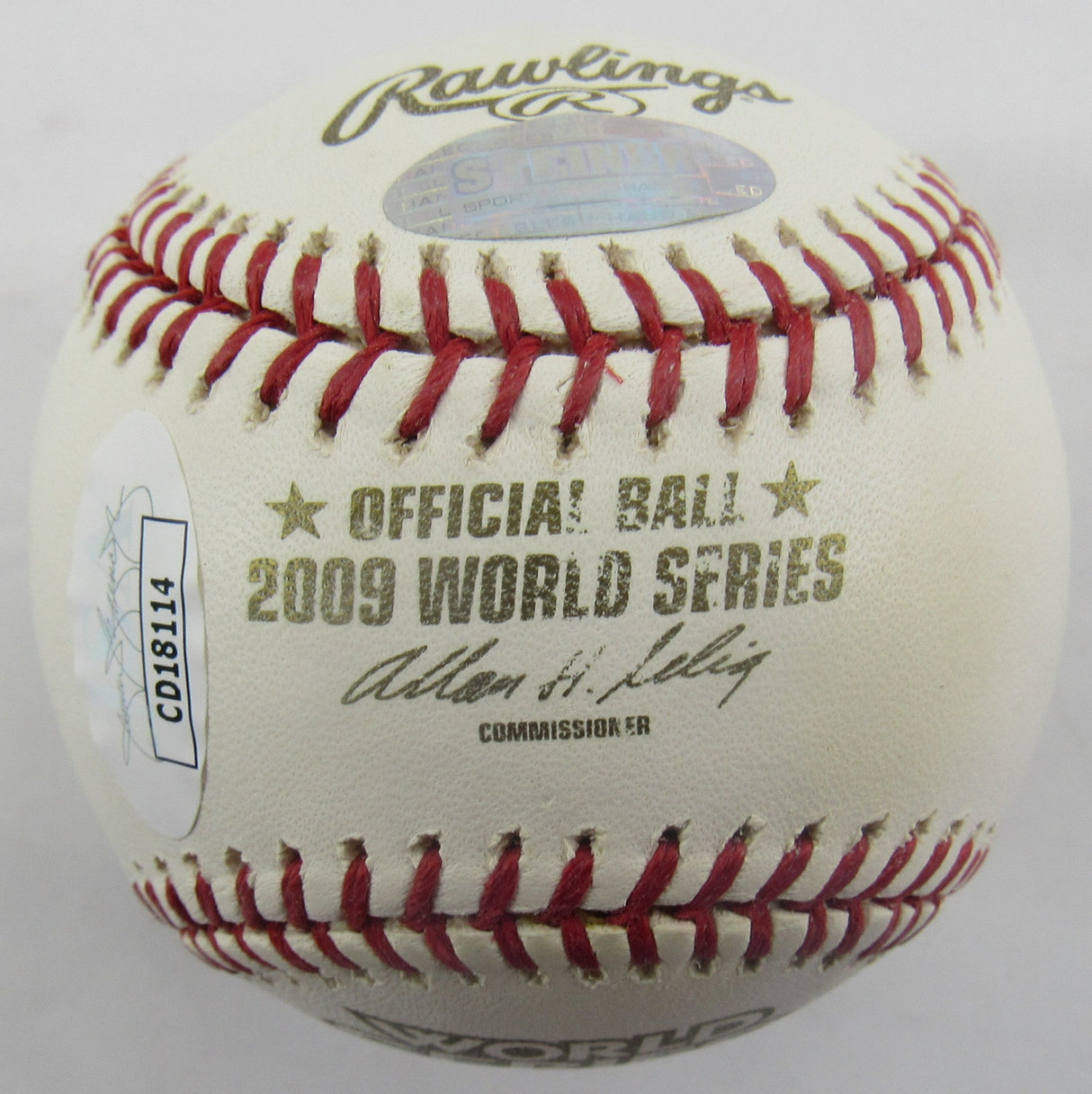 Andy Pettitte Signed Auto Rawlings 2009 World Series Baseball JSA CD18114