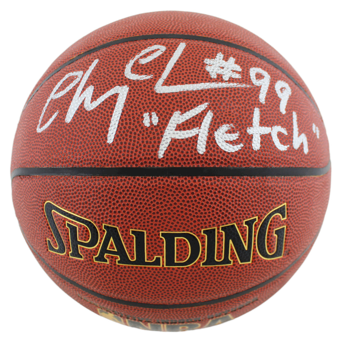 Chevy Chase "Fletch #99" Authentic Signed Spalding Basketball BAS Witnessed