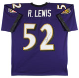 Ravens Ray Lewis Authentic Signed Purple Mitchell & Ness Jersey BAS Witnessed