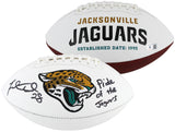 Jaguars Fred Taylor "Pride Of The Jaguars" Signed Football W/ Case BAS Witnessed