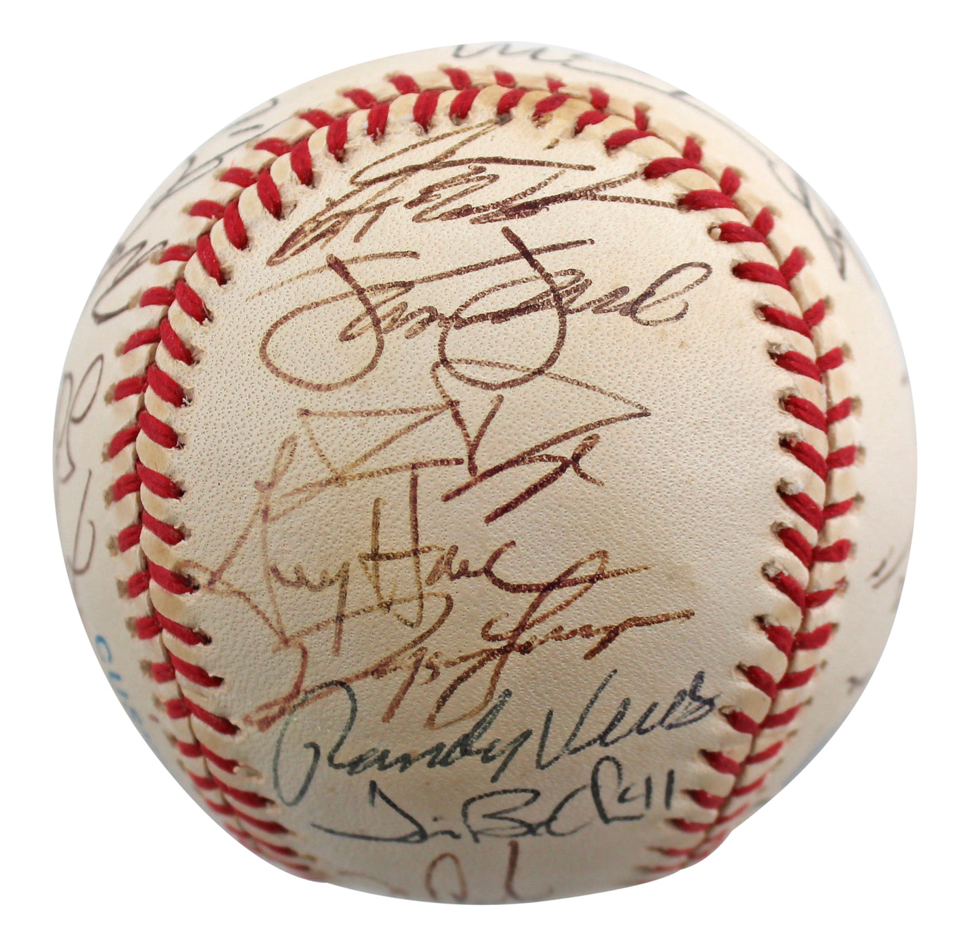 1997 Royals (28) Luzinski, Damon, Dye +25 Signed Budig Oal Baseball BAS #AA03200