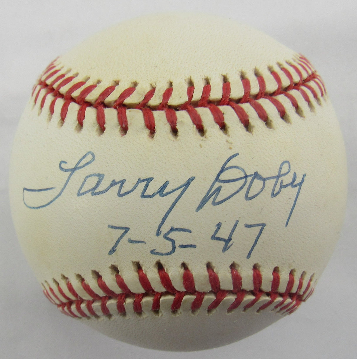 Larry Doby Signed Auto Rawlings 50th Jackie Robinson Anniversary Baseball JSA CD18116