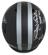 Cowboys Randy White "4x Insc" Signed Eclipse Full Size Speed Rep Helmet BAS Wit