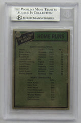 1979 Topps Roger Maris Signed Beckett Encapsulated Baseball Card