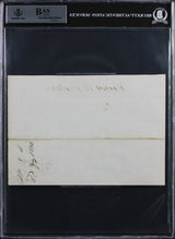 Zachary Taylor Signed 5.5x7.85 1833 Special Requisition Document BAS Slabbed
