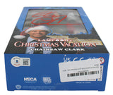 Chevy Chase Christmas Vacation Signed NECA Chainsaw Clark Figure Red Sig BAS Wit
