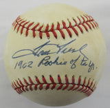 Tom Tresh Signed Auto Rawlings Baseball JSA CD18123