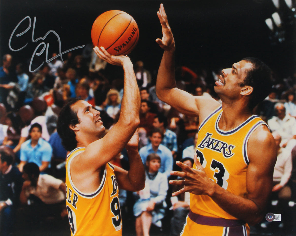 Chevy Chase Fletch Authentic Signed 16x20 Horizontal Photo w/Kareem BAS Witness