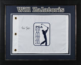 Will Zalatoris Authentic Signed & Framed PGA TOUR Pin Flag JSA #AN43954