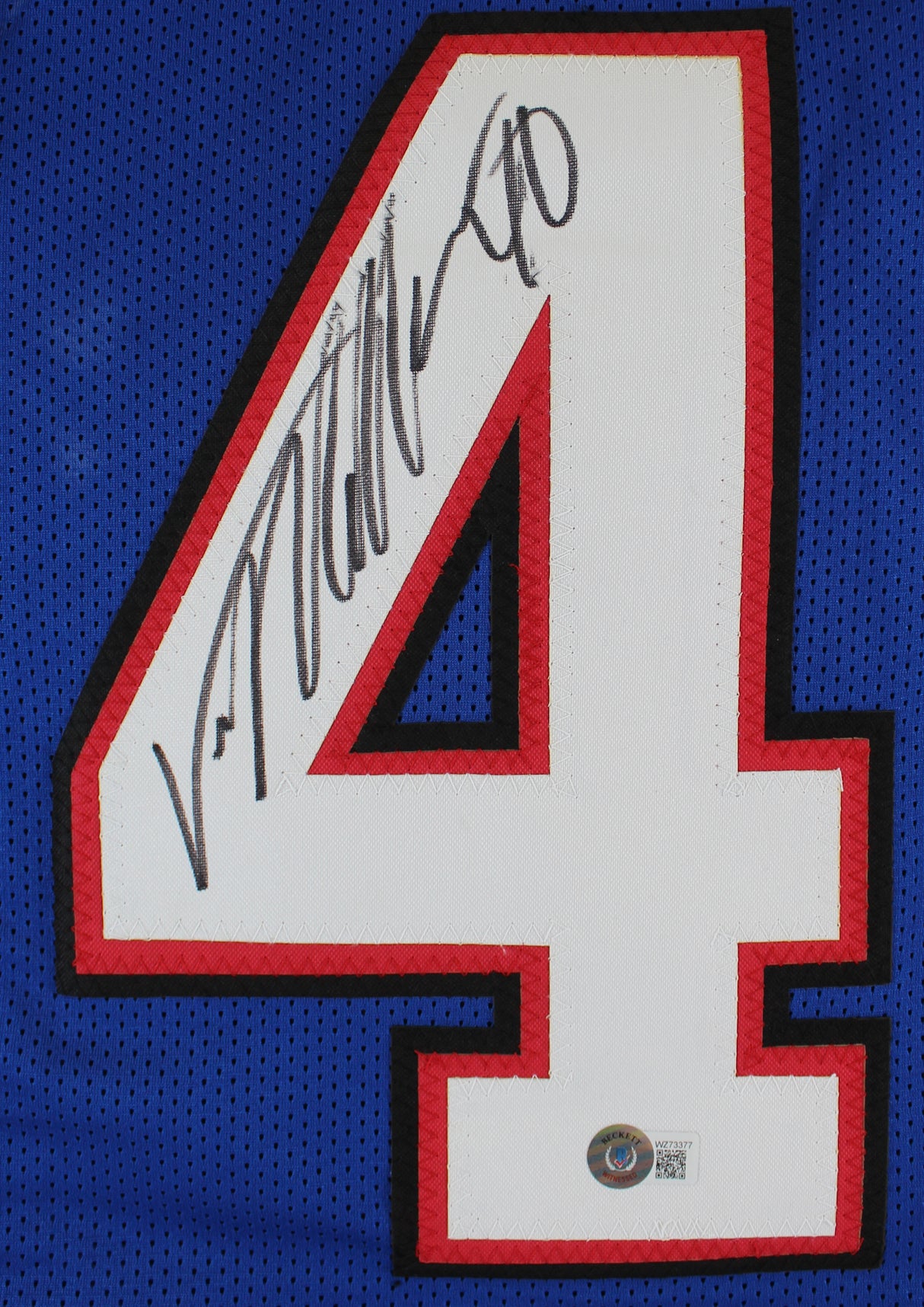 Penguins Zarley Zalapski Signed Game Used Hockey Stick BAS