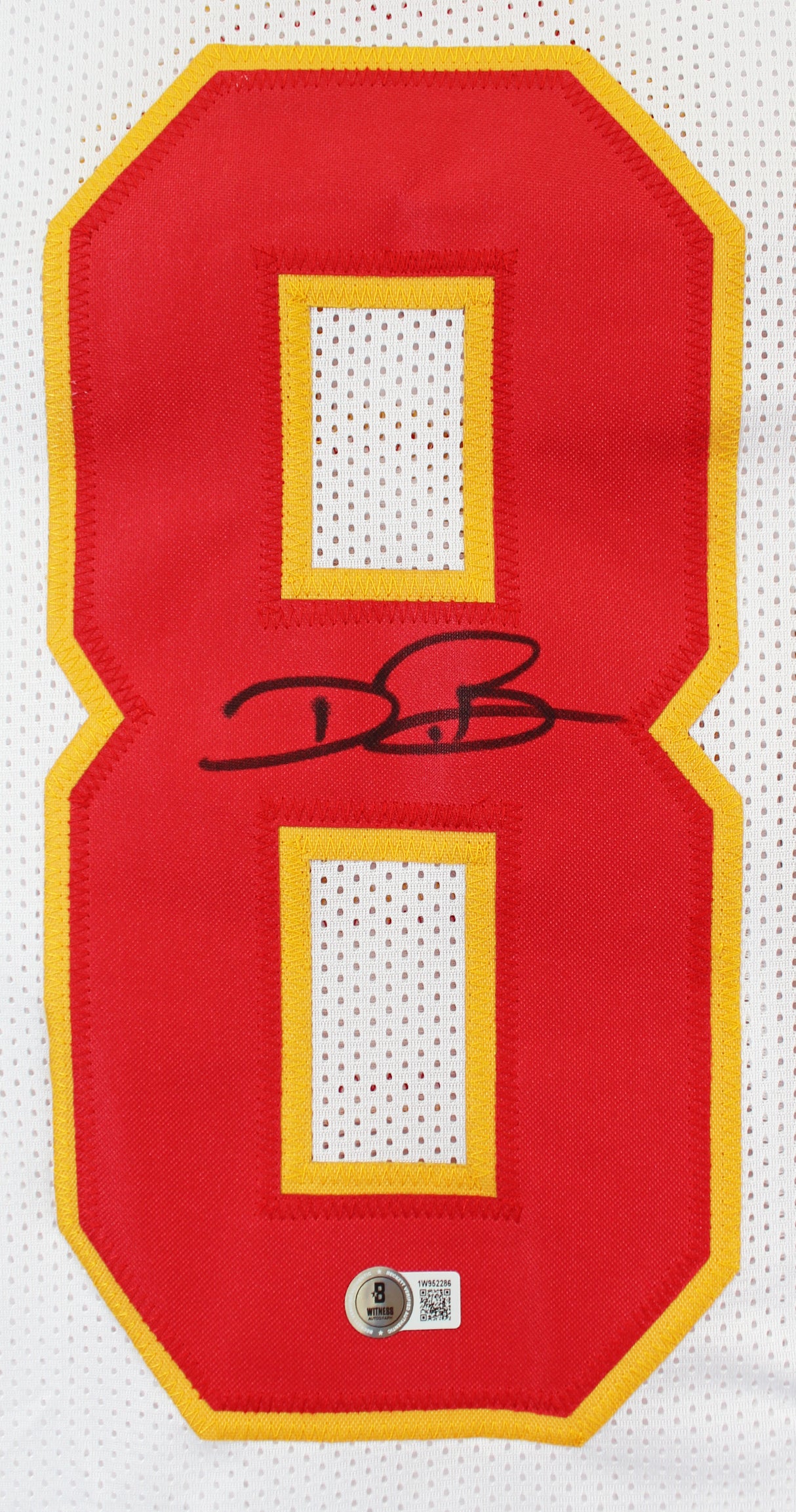 Dwayne Bowe Authentic Signed White Pro Style Jersey Autographed BAS
