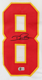 Dwayne Bowe Authentic Signed White Pro Style Jersey Autographed BAS