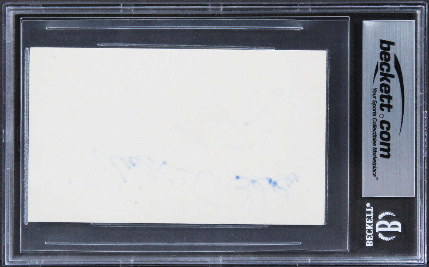 Milton Berle The Milton Berle Show Authentic Signed 3x5 Index Card BAS Slabbed