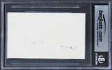 Milton Berle The Milton Berle Show Authentic Signed 3x5 Index Card BAS Slabbed