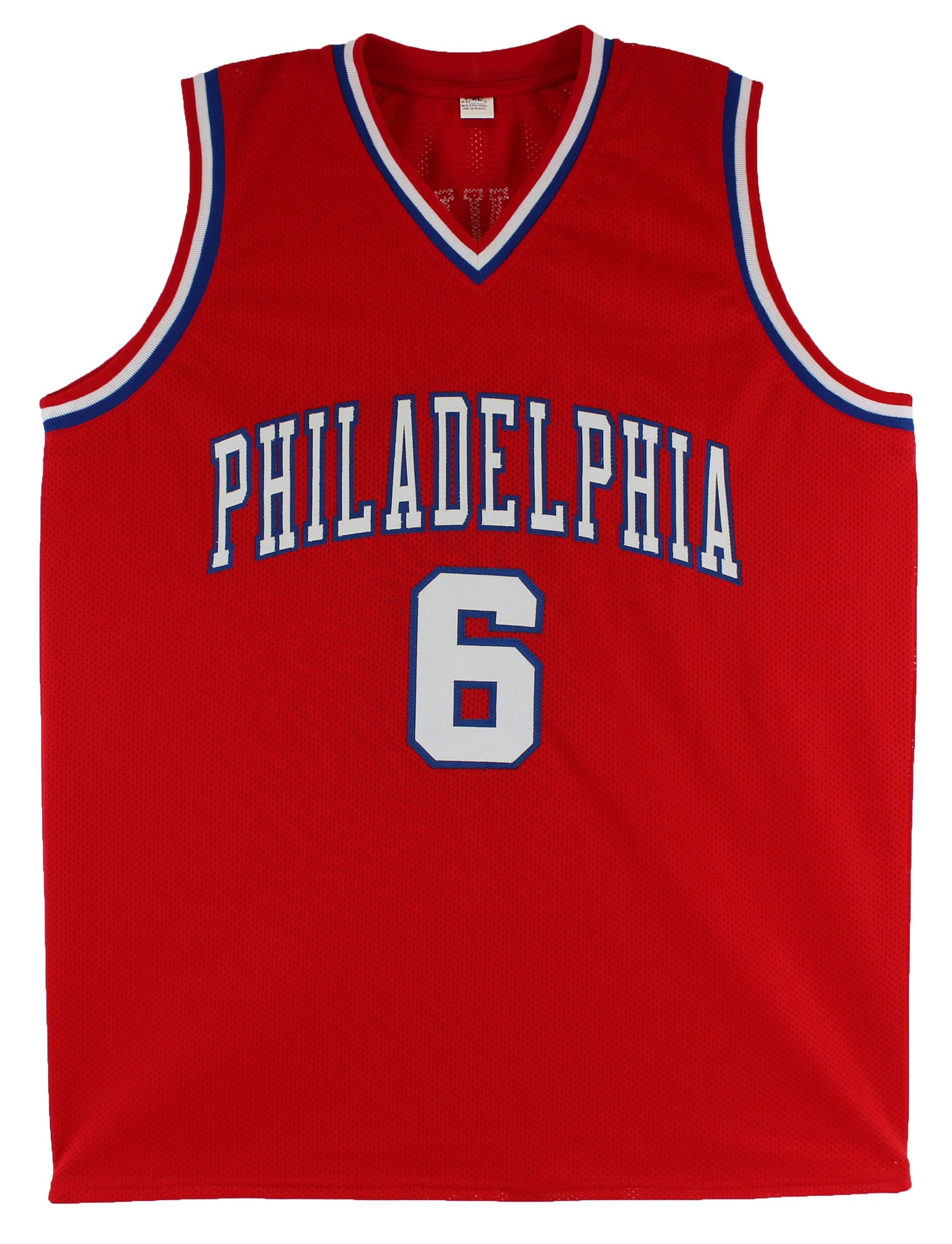 Julius "Dr. J" Erving Authentic Signed Red Pro Style Jersey BAS