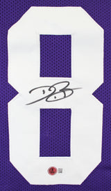 LSU Dwayne Bowe Authentic Signed Purple Pro Style Jersey BAS Witnessed