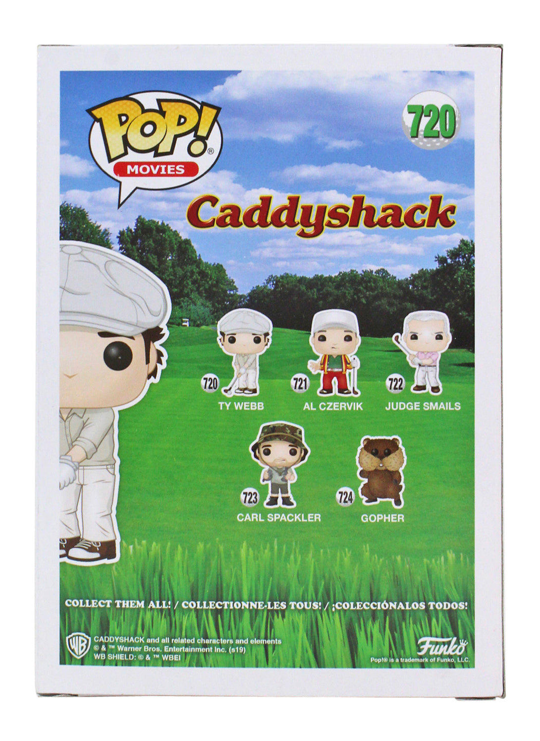 Chevy Chase Caddyshack Signed LE Blindfold Variant Funko Pop Vinyl Figure BAS 2