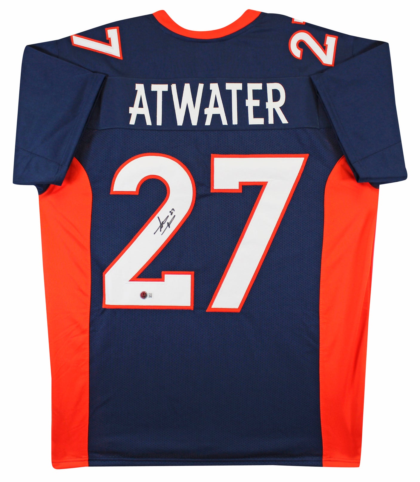 Steve Atwater Authentic Signed Navy Pro Style Jersey Autographed BAS Witnessed