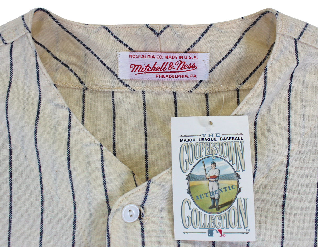 Yankees Mickey Mantle No. 7 Signed Mitchell & Ness Pinstripe Jersey PSA #AI02332
