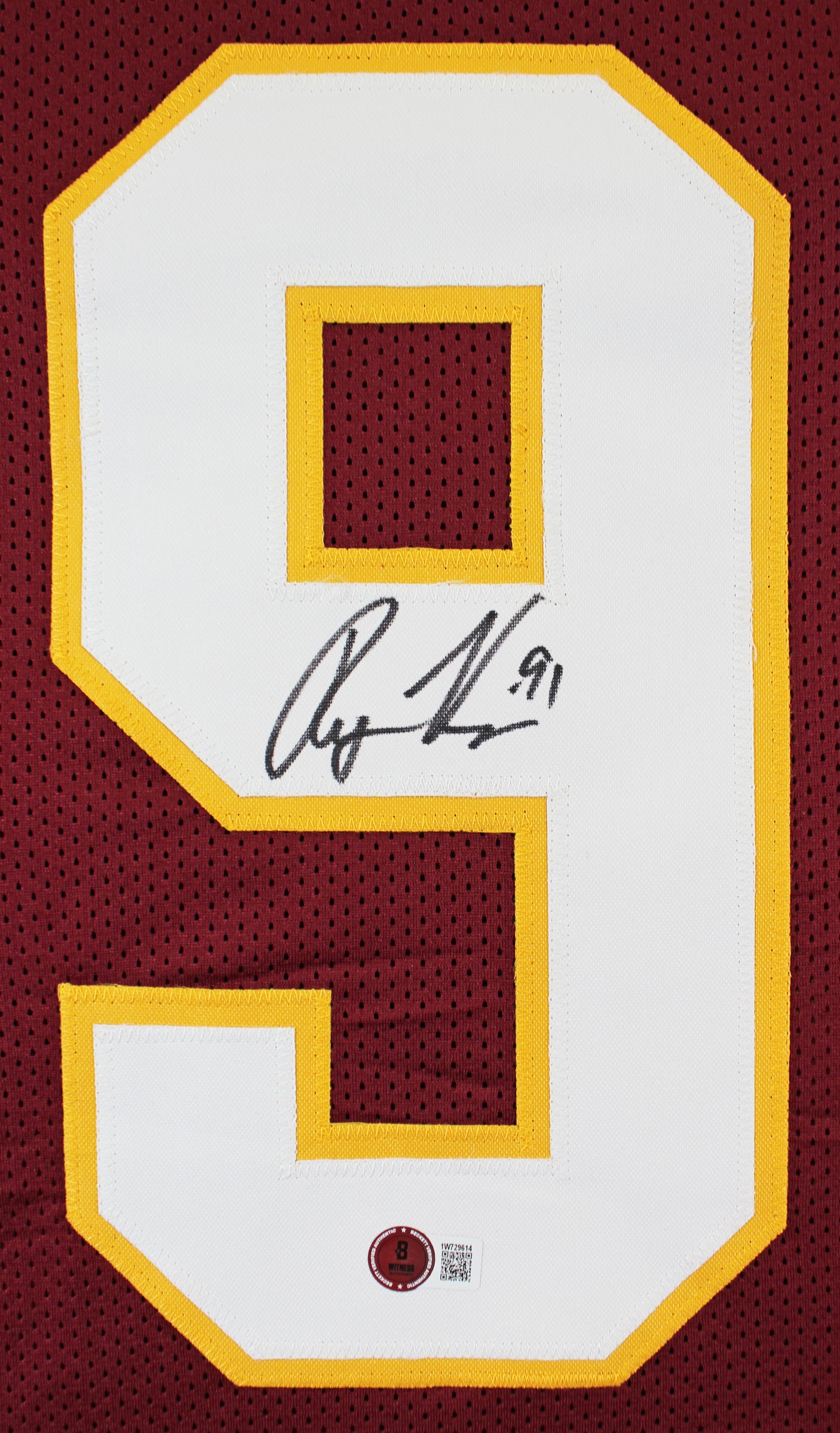 Ryan Kerrigan Authentic Signed Maroon Pro Style Jersey Autographed BAS Witnessed