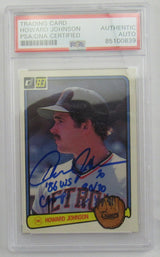 1983 Donruss Howard Johnson Signed PSA Encapsulated Baseball Card