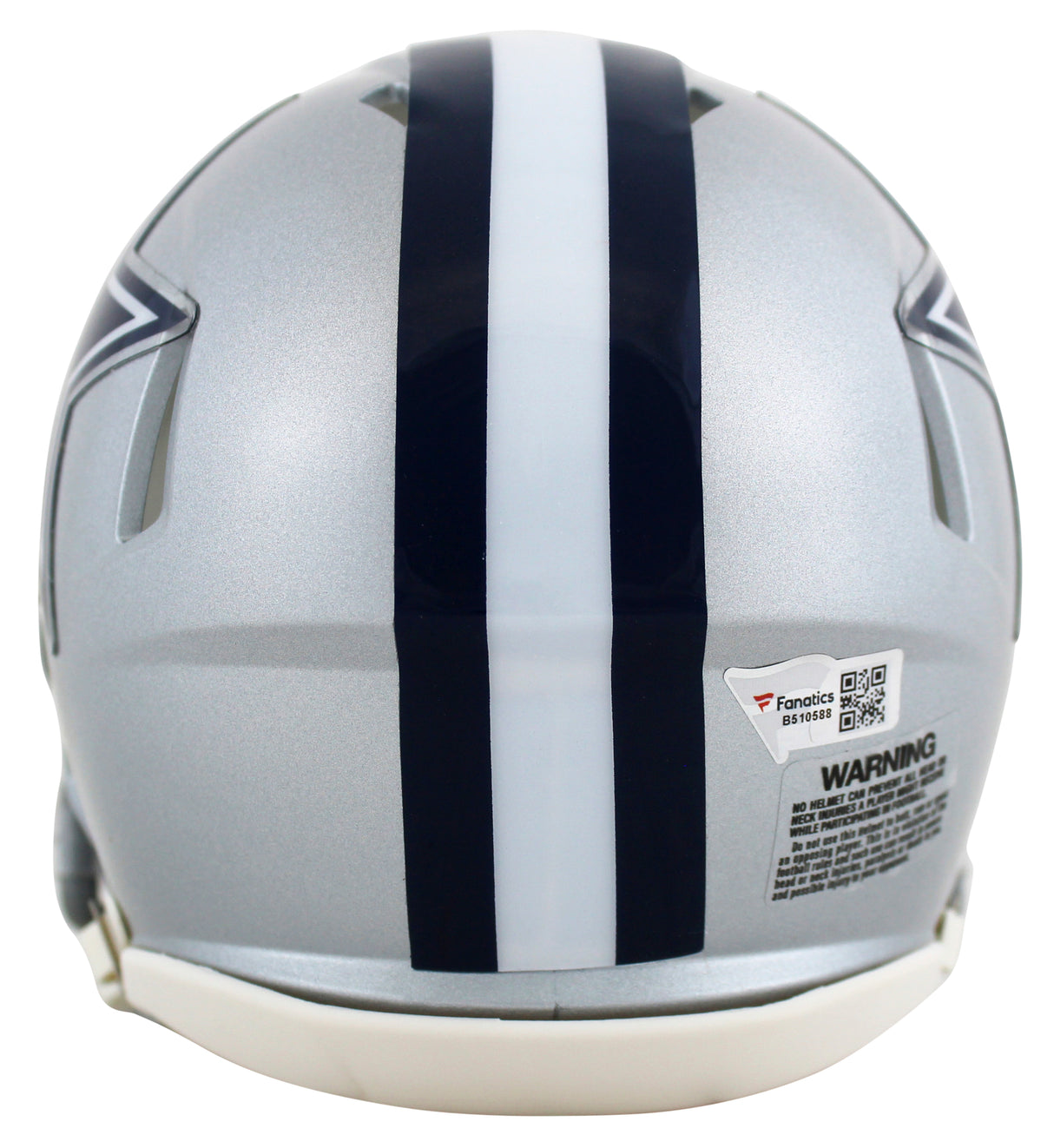 Cowboys CeeDee Lamb Authentic Signed Silver Speed Mini Helmet Fanatics COA