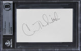 Courtney Thorne-Smith Lucas Authentic Signed 3x5 Index Card BAS Slabbed