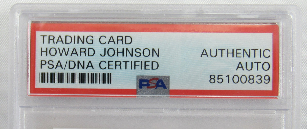 1983 Donruss Howard Johnson Signed PSA Encapsulated Baseball Card