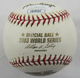 Miguel Cabrera Signed Auto Rawlings 2003 World Series Baseball JSA CD18167