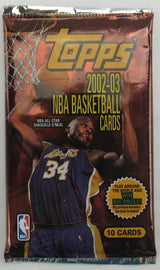 2002-03 Topps NBA Basketball Pack - 10 Cards Per Pack - 7 Pack Lot