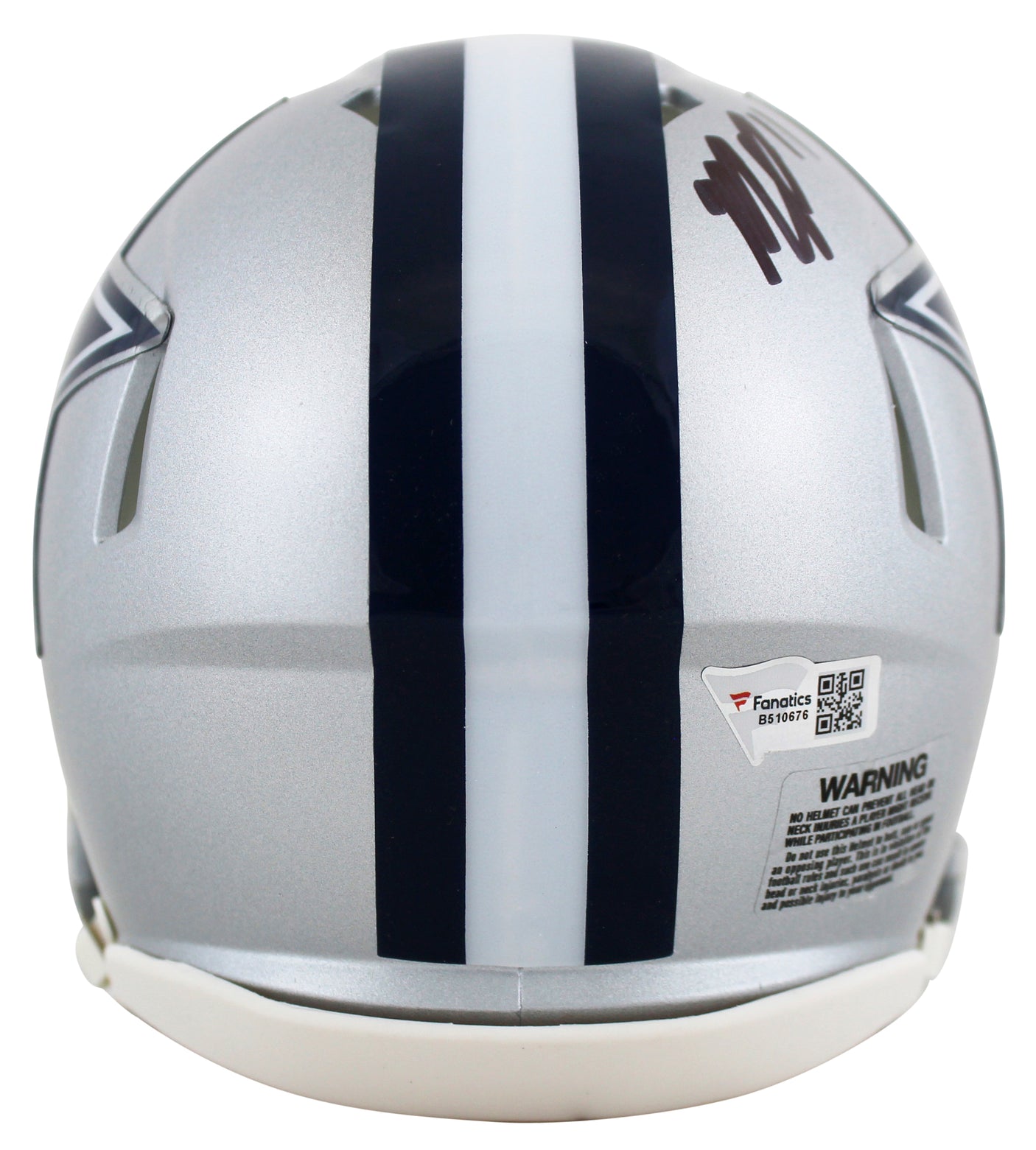 Cowboys Micah Parsons Authentic Signed Silver Speed Mini Helmet Fanatics