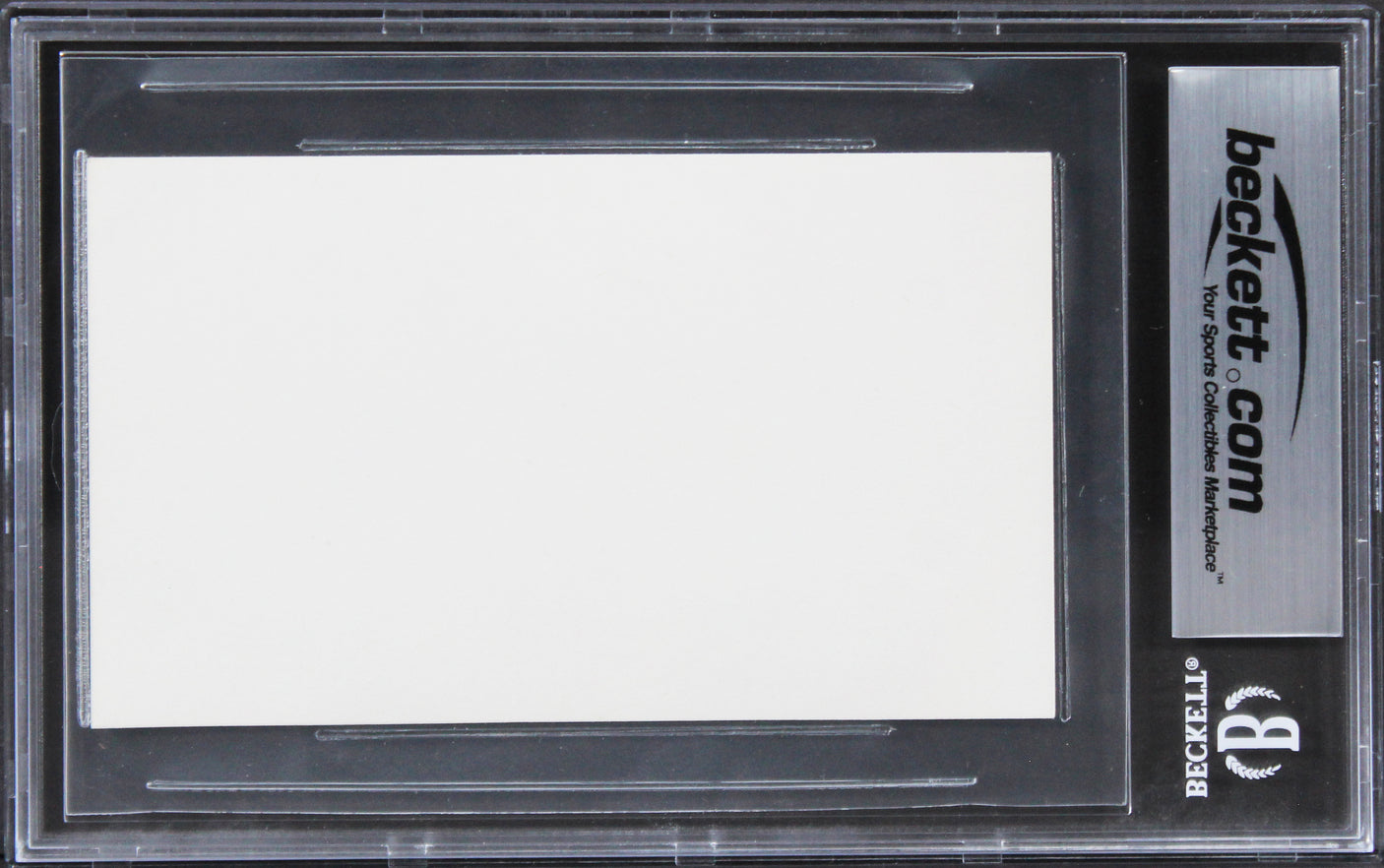 Jack Lemmon Grumpy Old Men Authentic Signed 3x5 Index Card BAS Slabbed