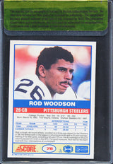 Steelers Rod Woodson Authentic Signed 1989 Score #78 Rookie Card BAS #11283