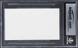 Jack Lemmon Grumpy Old Men Authentic Signed 3x5 Index Card BAS Slabbed